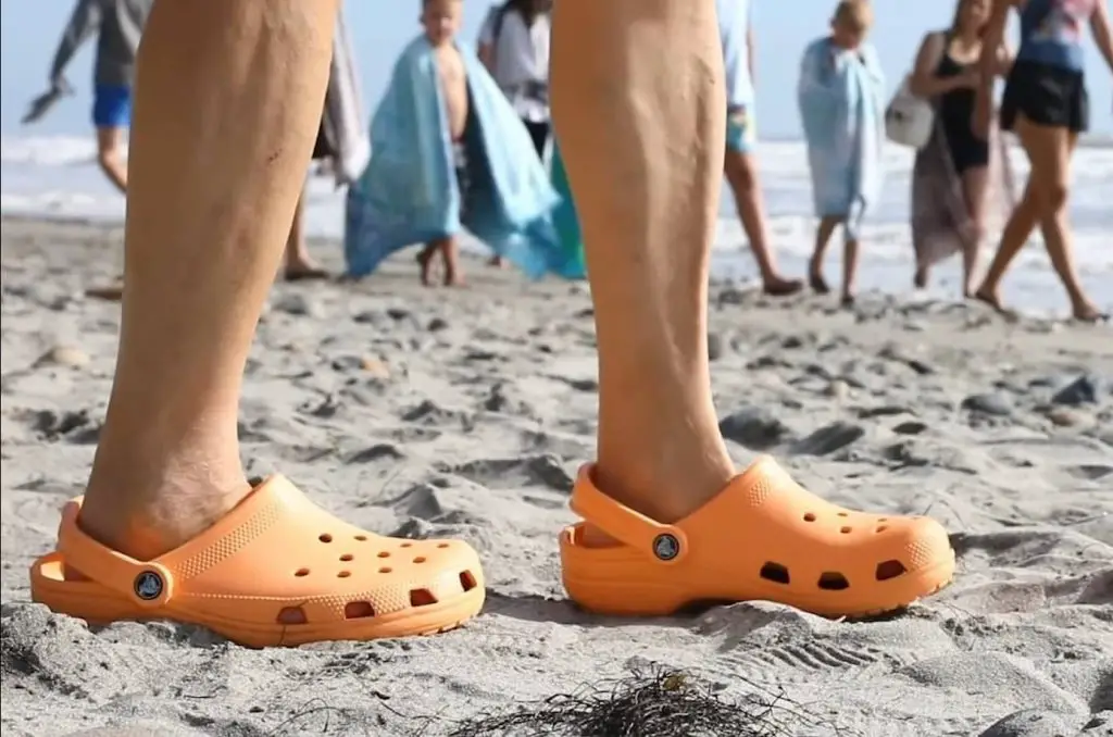 Crocs are ideal for the beach