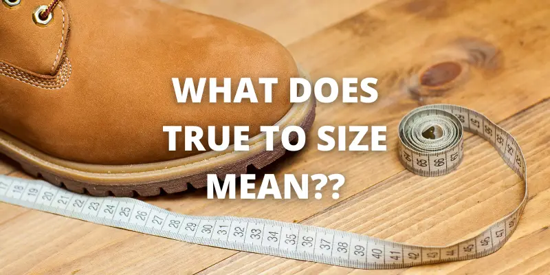what does true to size mean
