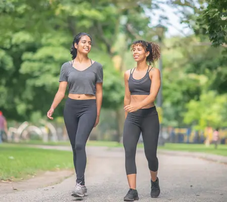 Find a buddy for walking long distances